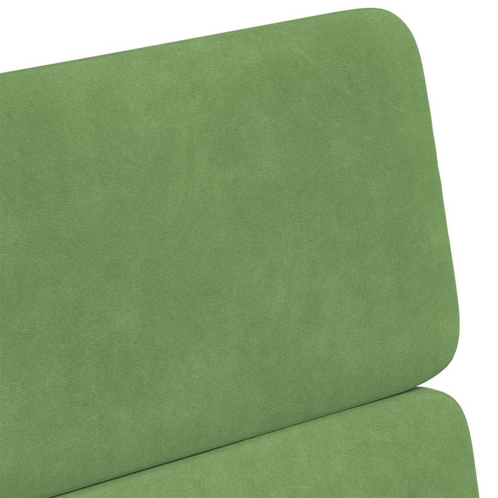 Sedie da Pranzo con Ruote 2 pcs Verde chiaro 58 x 65 x 98 cm