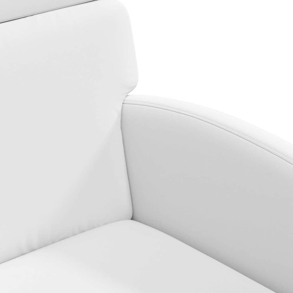 Sedie da Pranzo con Ruote 2 pcs Bianco 58 x 65 x 98 cm