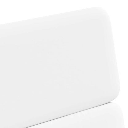 Sedie da Pranzo con Ruote 2 pcs Bianco 58 x 65 x 98 cm