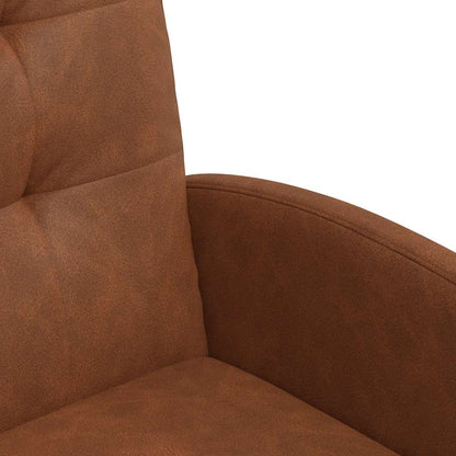 Sedie da Pranzo con Ruote 2 pcs Marrone 58 x 67 x 97 cm