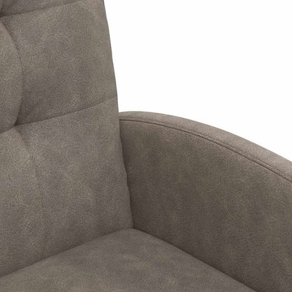 Sedie da Pranzo con Ruote 2 pcs Grigio 58 x 67 x 97 cm