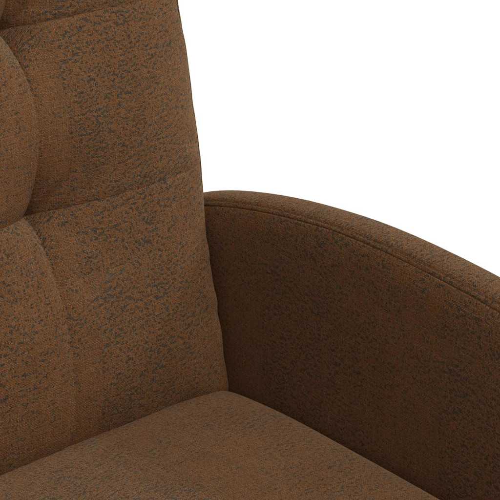 Sedie da Pranzo con Ruote 2 pcs Marrone 58 x 67 x 97 cm