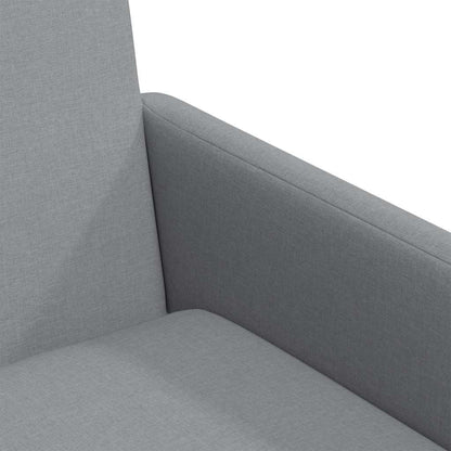 Sedie da pranzo 2 pcs Grigio chiaro 57 x 67 x 95 cm Tessuto