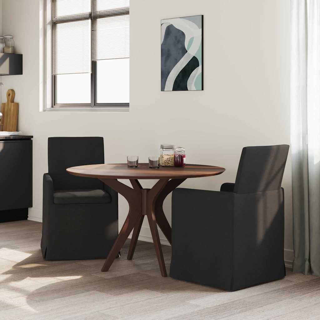 Sedie da pranzo 2 pcs Nero 57 x 67 x 95 cm Tessuto