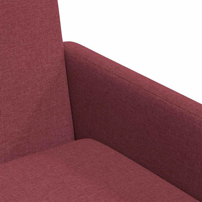 Sedie da pranzo 2 pcs Rosso vino 57 x 67 x 95 cm Tessuto