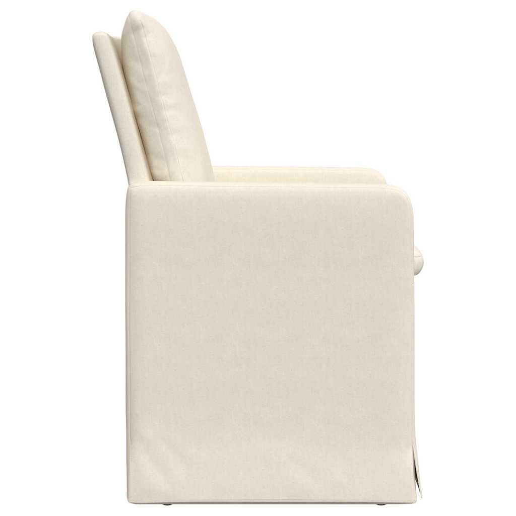 Sedie da pranzo 2 pcs Beige 57 x 67 x 98 cm Tela