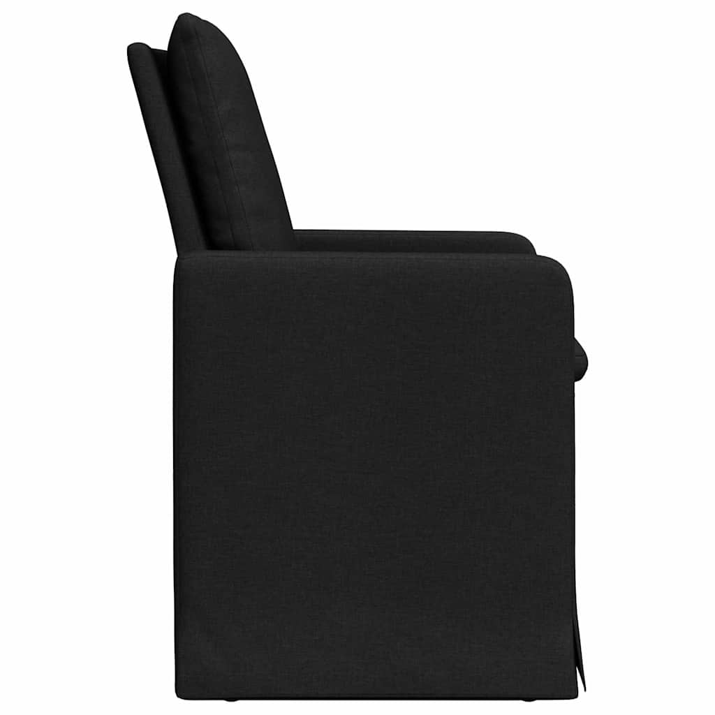 Sedie da pranzo 2 pcs Nero 57 x 67 x 98 cm Tessuto