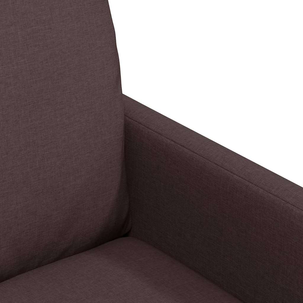 Sedie da pranzo 2 pcs Marrone scuro 57 x 67 x 98 cm Tessuto