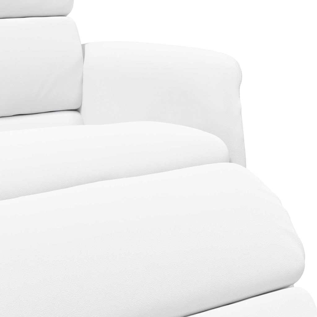 Poltrona reclinabile Bianco 98 x 71 x 106 cm PU | homemem39