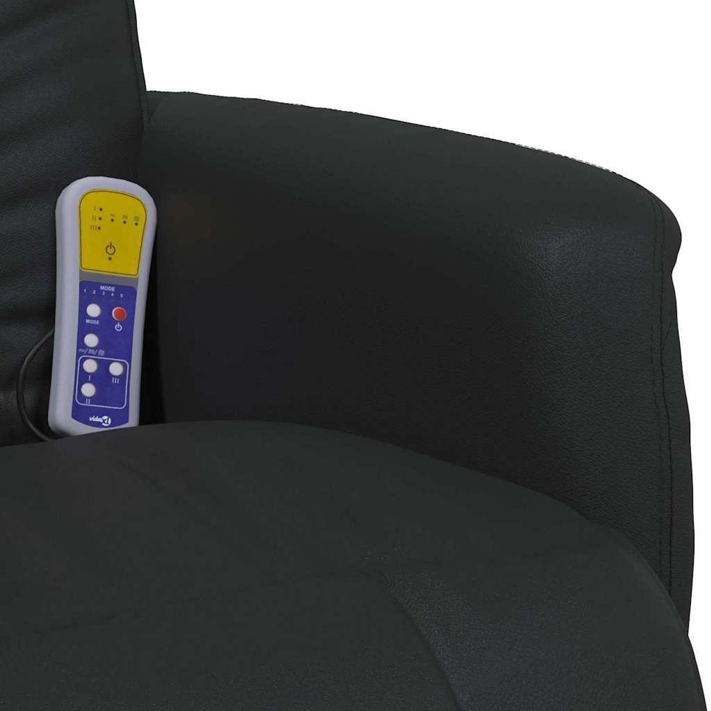 Poltrona reclinabile con massaggio Nero 71 x 90 x 105 cm | homemem39