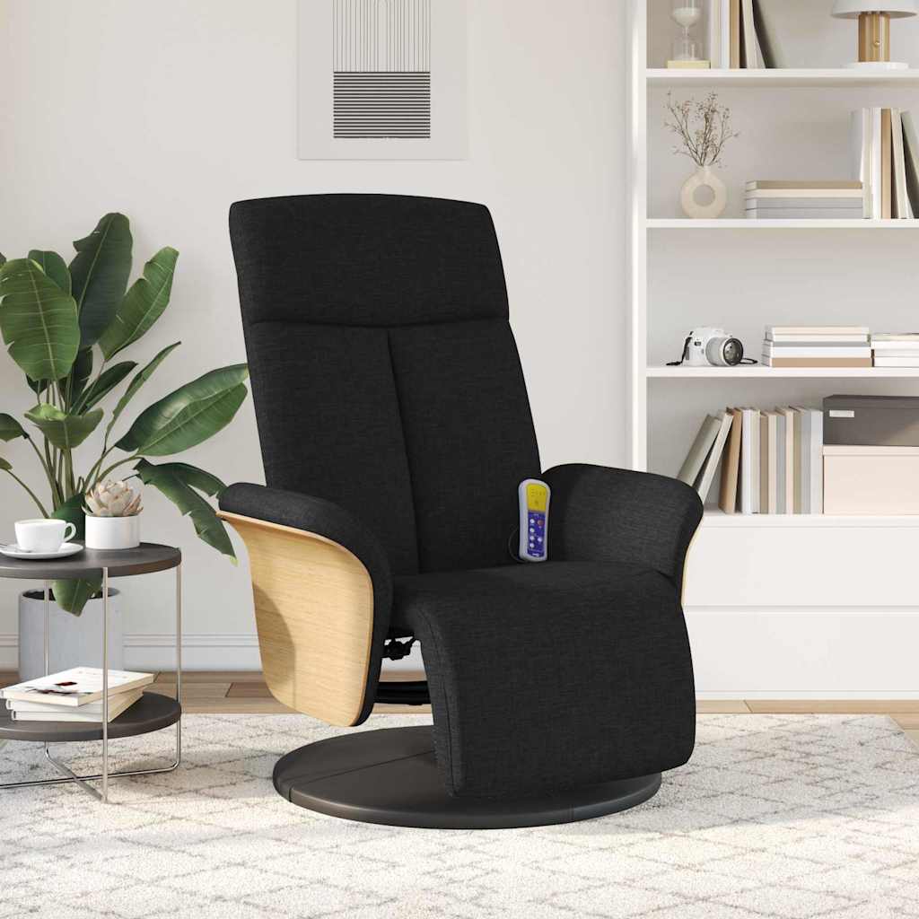 Poltrona Massaggiante Nero 79 x 87 x 104,5 cm Tessuto | homemem39