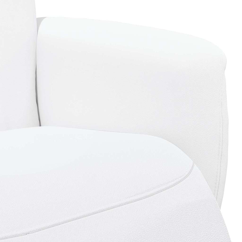 Poltrona Massaggiante Bianco 71 x 90 x 105 cm Pelle Sintetica