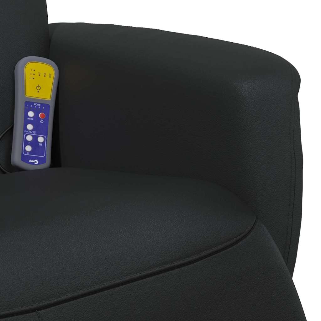 Poltrona Massaggiante Nero 71 x 90 x 105 cm Pelle Sintetica