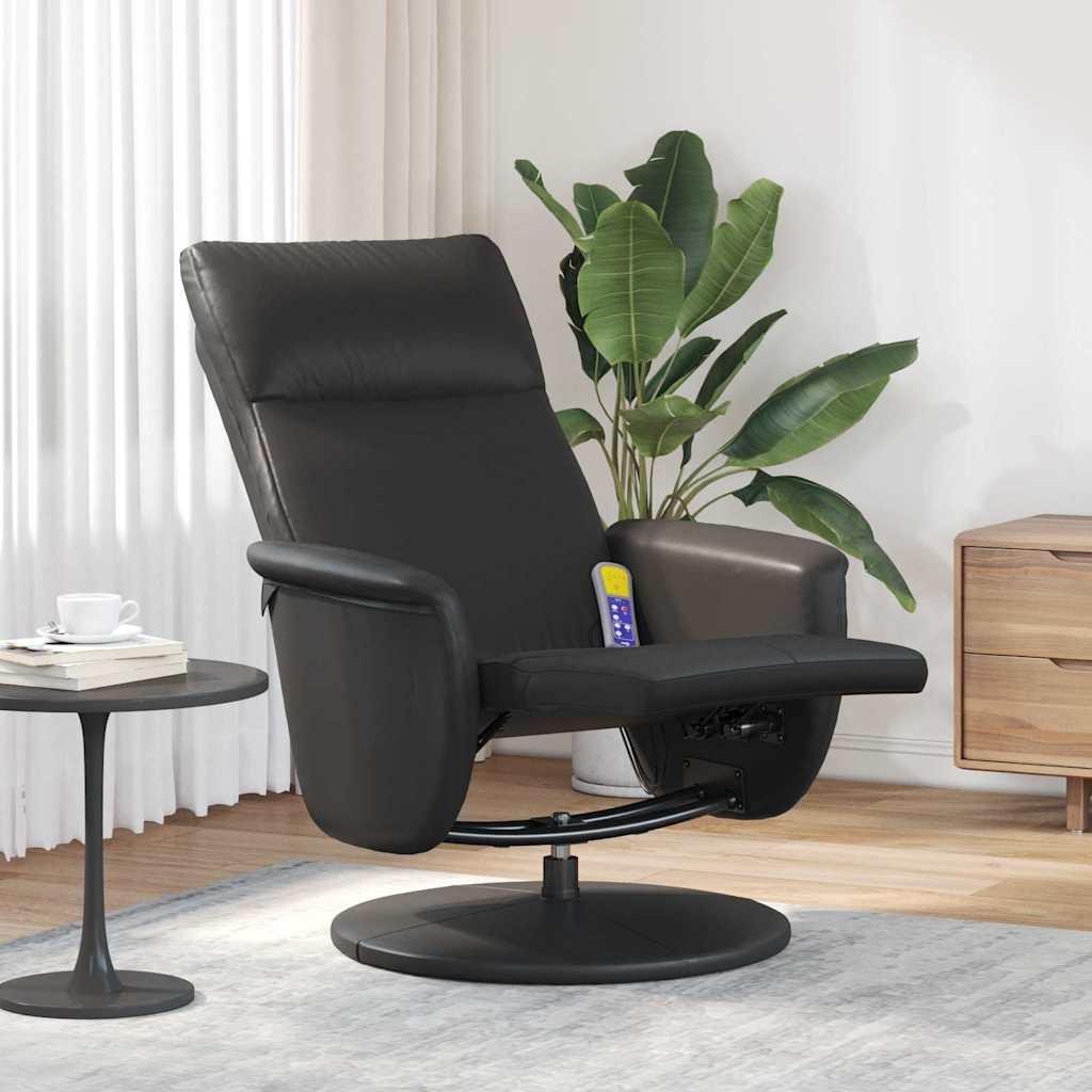 Poltrona Massaggiante Nero 71 x 90 x 105 cm Pelle Sintetica | homemem39