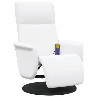 Poltrona Massaggiante Bianco 71 x 90 x 105 cm Pelle Sintetica | homemem39