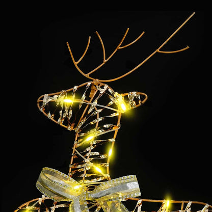 Renne LED con 180 LED 6 pcs Oro PET | homemem39