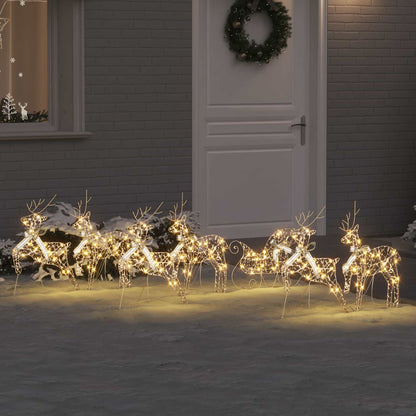 Renne LED con 40 LED 7 pcs Oro PET | homemem39