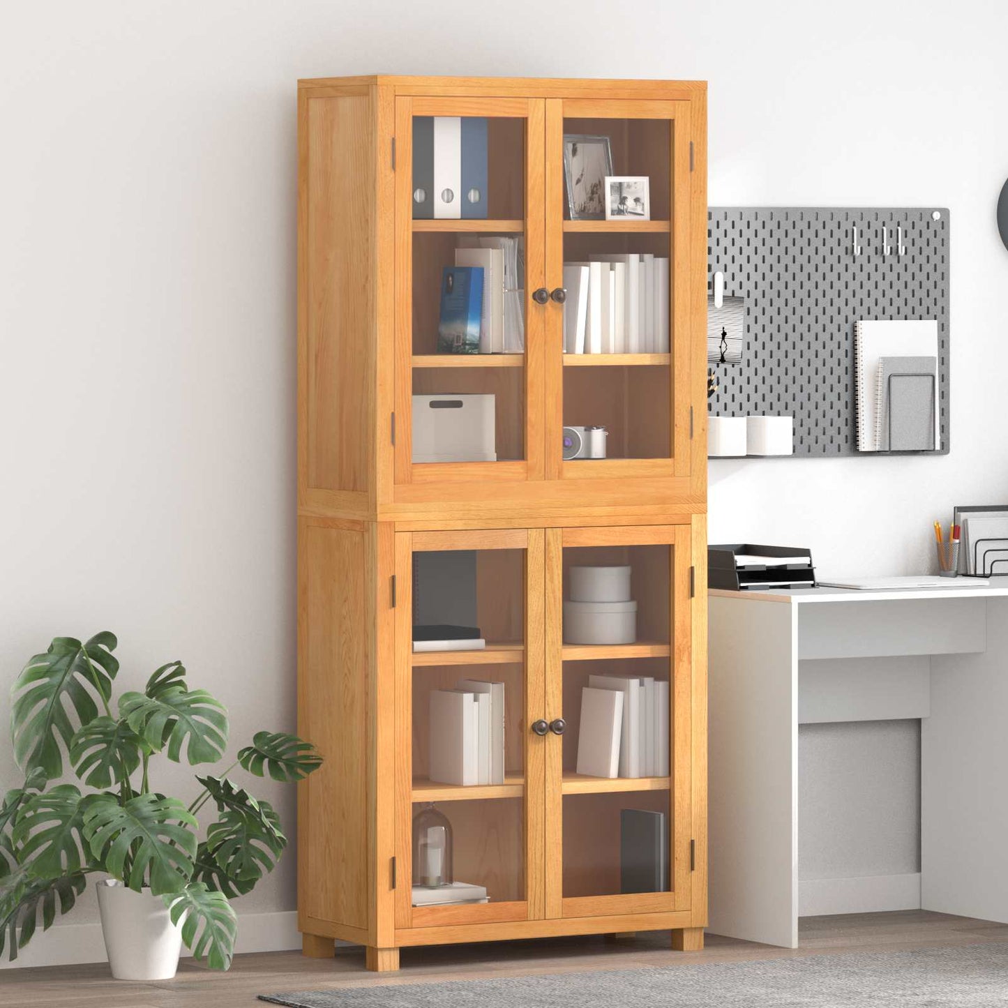 Set di Mobili per Magazzino con porta Marrone Legno multistrato