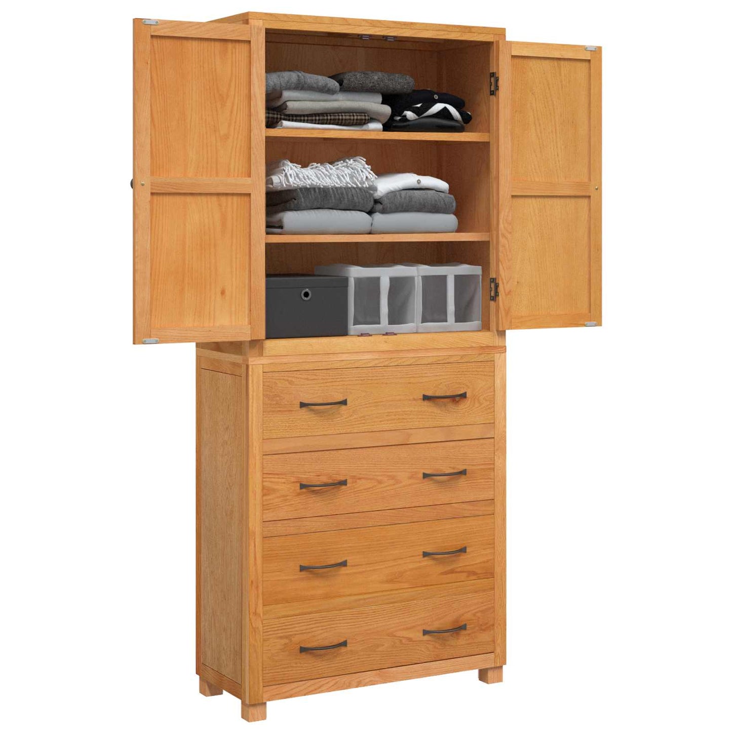 Set di Mobili per Magazzino 2 pz Naturale 80 x 35 x 185 cm