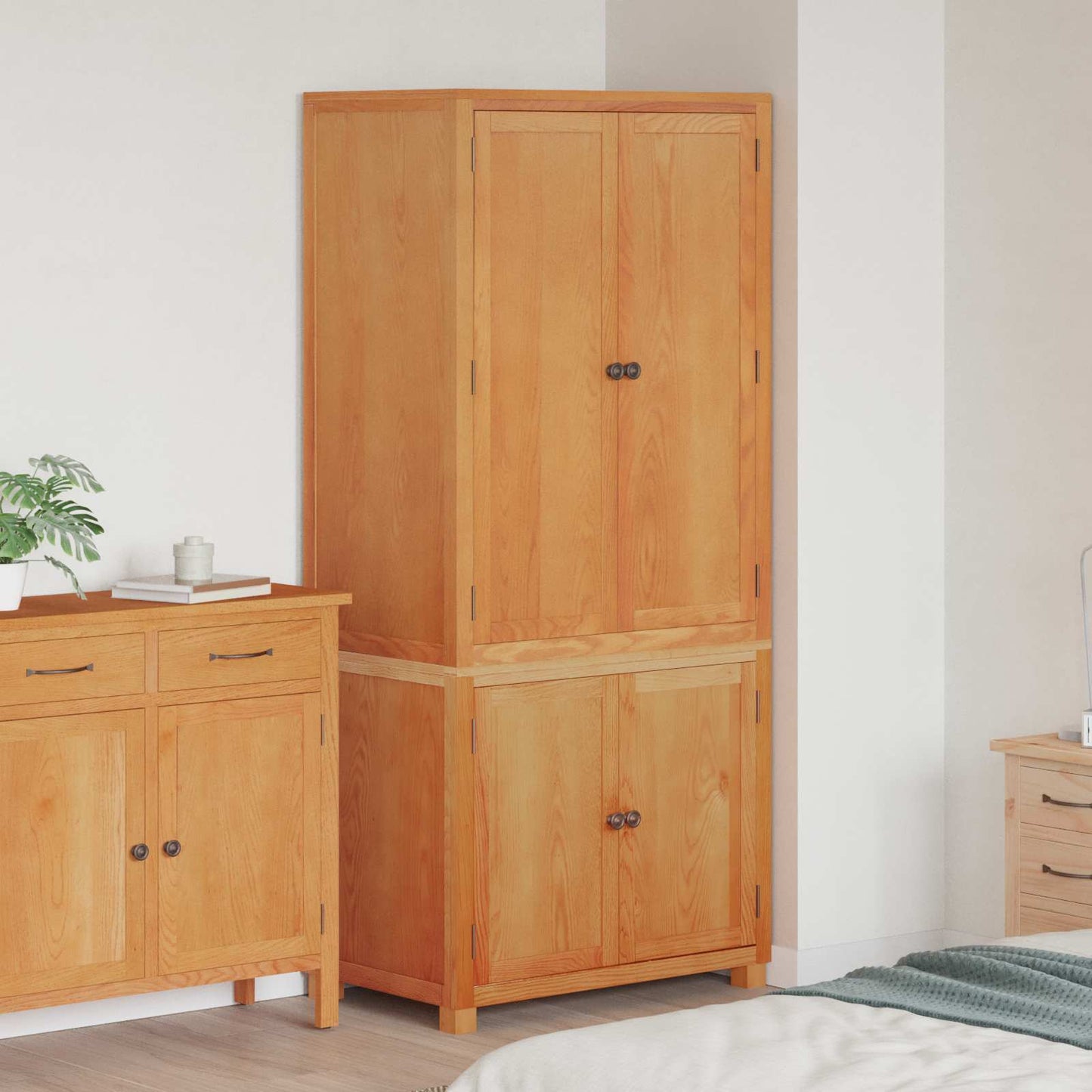 Set di Mobili per Magazzino 2 pz Marrone 80 x 50 x 180 cm