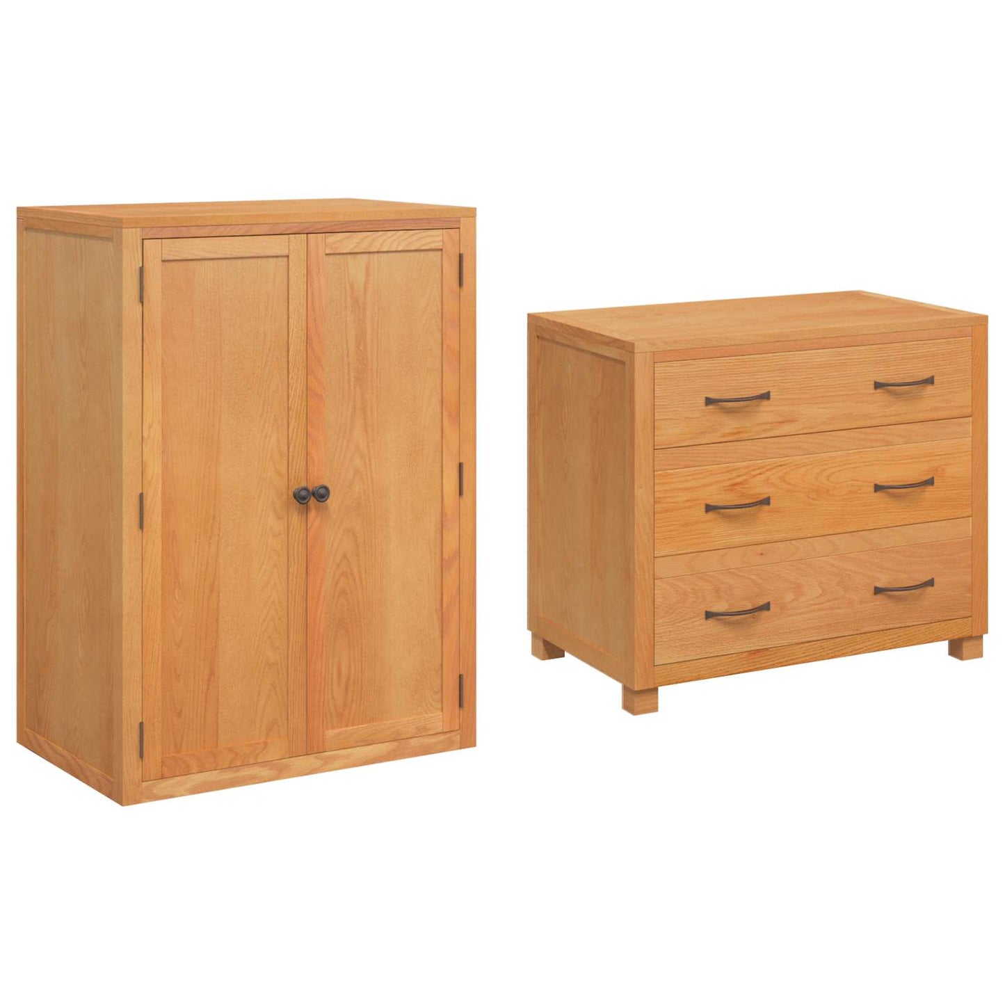 Set di Mobili per Magazzino 2 pz Marrone 80 x 50 x 180 cm