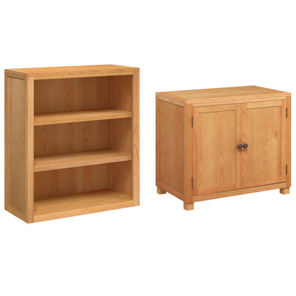 Set di Mobili per Magazzino 2 pz Marrone 80 x 50 x 160 cm