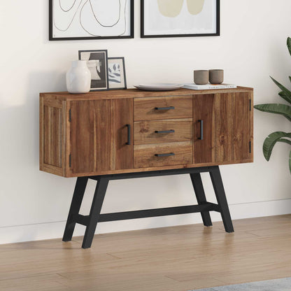 Supporto TV Naturale 110 x 30 x 75 cm Legno di teak solido