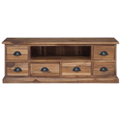 Supporto TV Naturale 110 x 30 x 40 cm Legno di teak solido