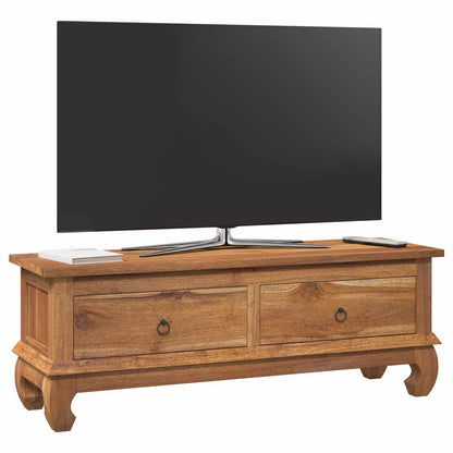 Supporto TV Naturale 110 x 35 x 40 cm Legno di teak solido