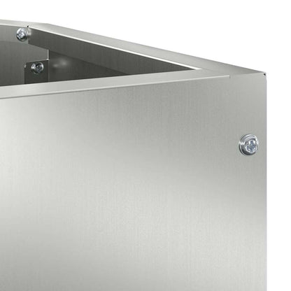 Vaso d'angolo Argento 45 x 45 x 35 cm Acciaio zincato