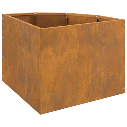 Vaso d'angolo Ruggine 45 x 45 x 35 cm acciaio corten