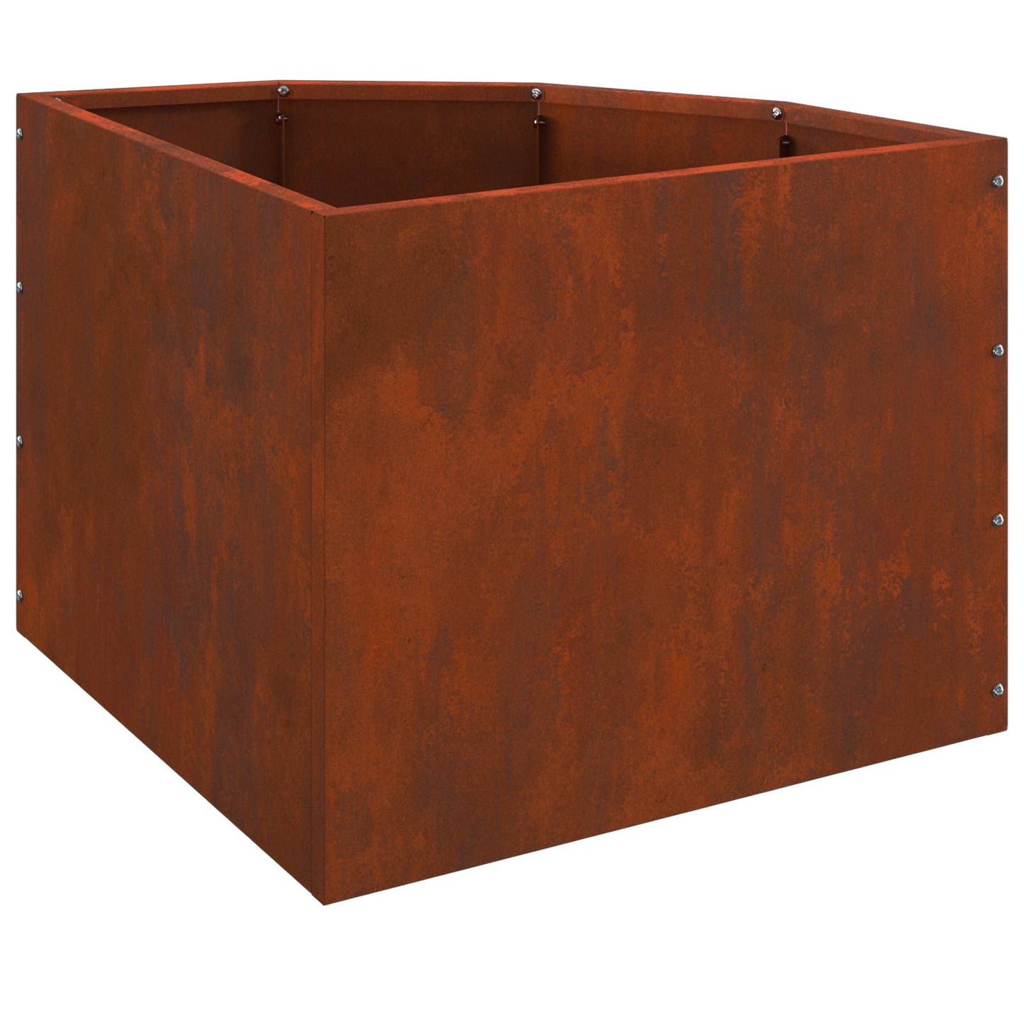 Vaso d'angolo Ruggine 45 x 45 x 35 cm acciaio corten | homemem39