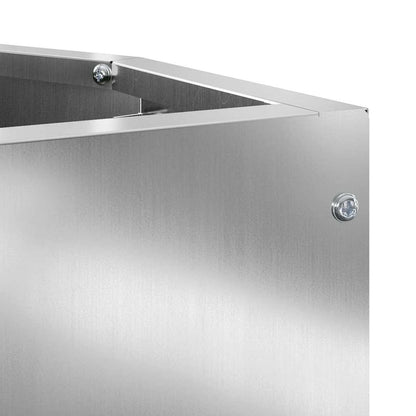 Vaso d'angolo Argento 30 x 30 x 35 cm Acciaio zincato