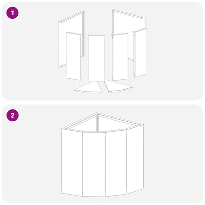 Vaso d'angolo Argento 30 x 30 x 35 cm Acciaio zincato