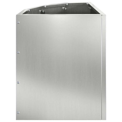 Vaso d'angolo Argento 30 x 30 x 35 cm Acciaio zincato