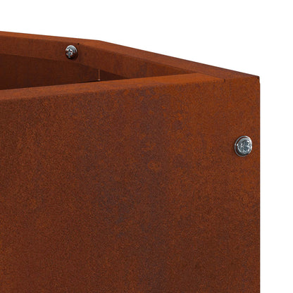 Vaso d'angolo Ruggine 30 x 30 x 35 cm acciaio corten