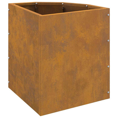 Vaso d'angolo Ruggine 30 x 30 x 35 cm acciaio corten