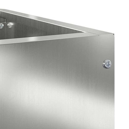 Vaso d'angolo Argento 60 x 60 x 50 cm Acciaio zincato