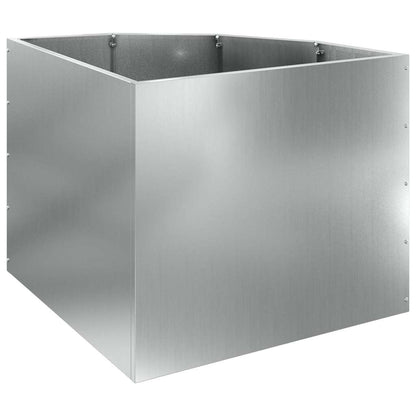 Vaso d'angolo Argento 60 x 60 x 50 cm Acciaio zincato