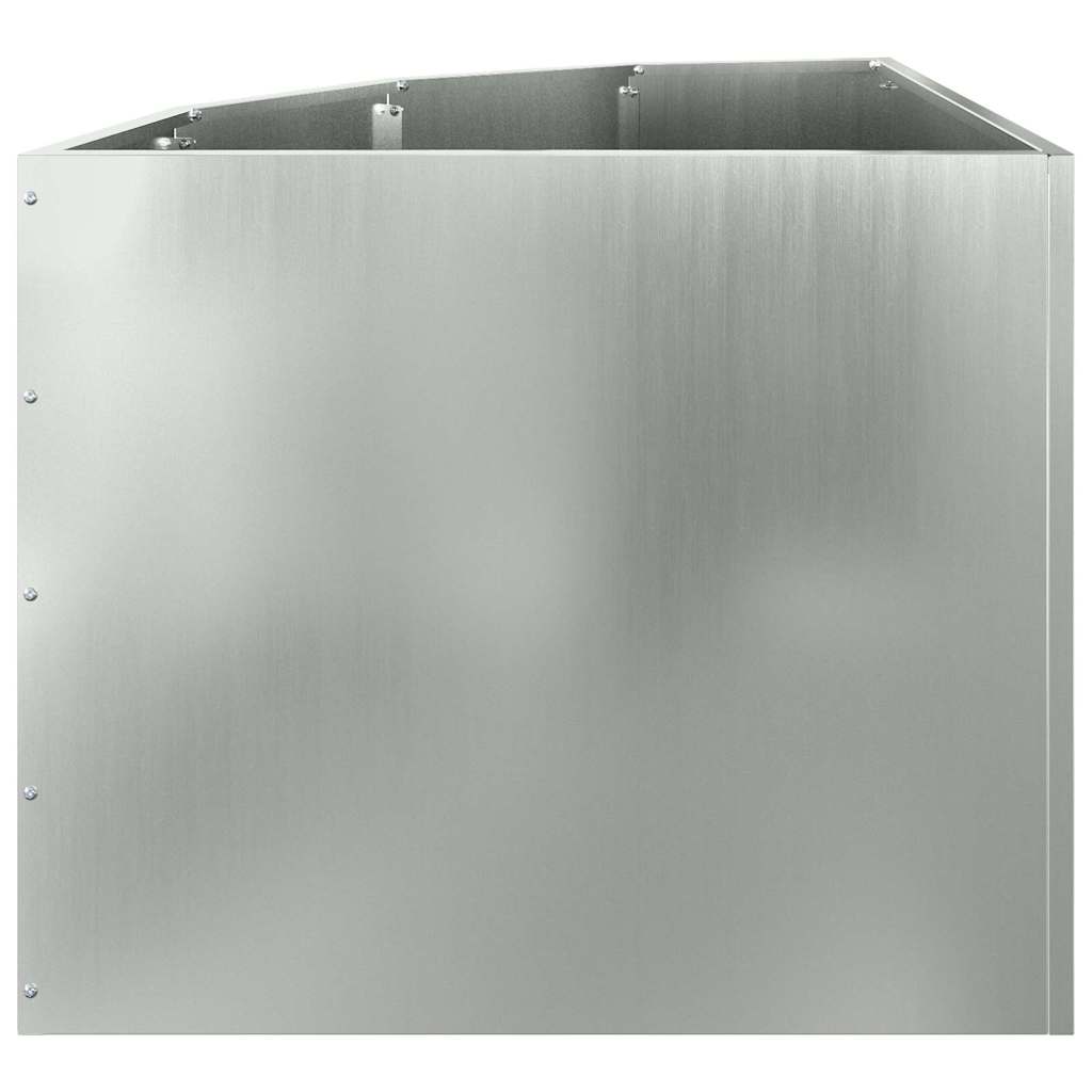 Vaso d'angolo Argento 60 x 60 x 50 cm Acciaio zincato