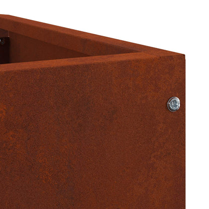 Vaso d'angolo Ruggine 60 x 60 x 50 cm acciaio corten | homemem39