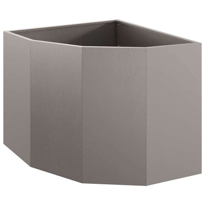 Vaso d'angolo Ruggine 60 x 60 x 50 cm acciaio corten