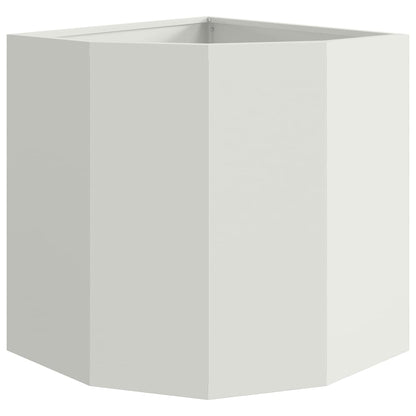 Vaso d'angolo Bianco 45 x 45 x 50 cm Acciaio