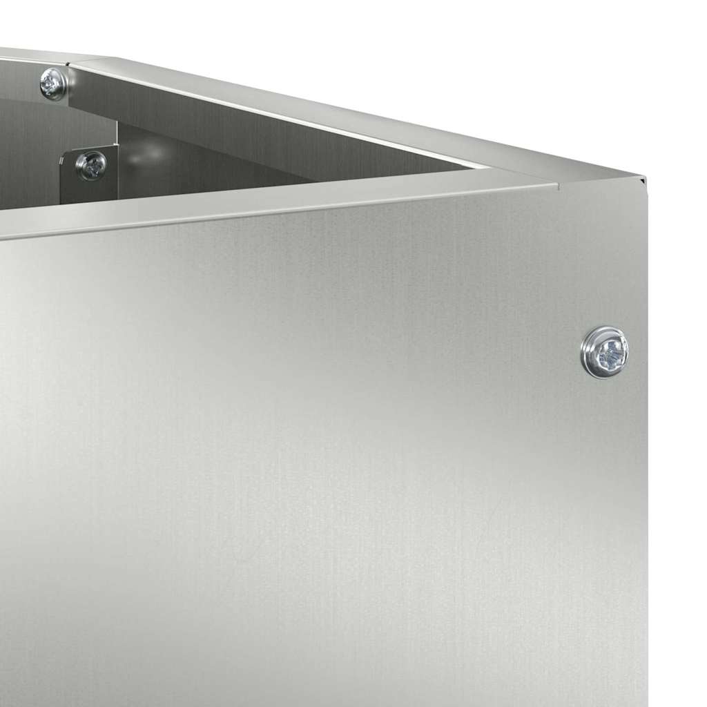 Vaso d'angolo Argento 45 x 45 x 50 cm Acciaio zincato