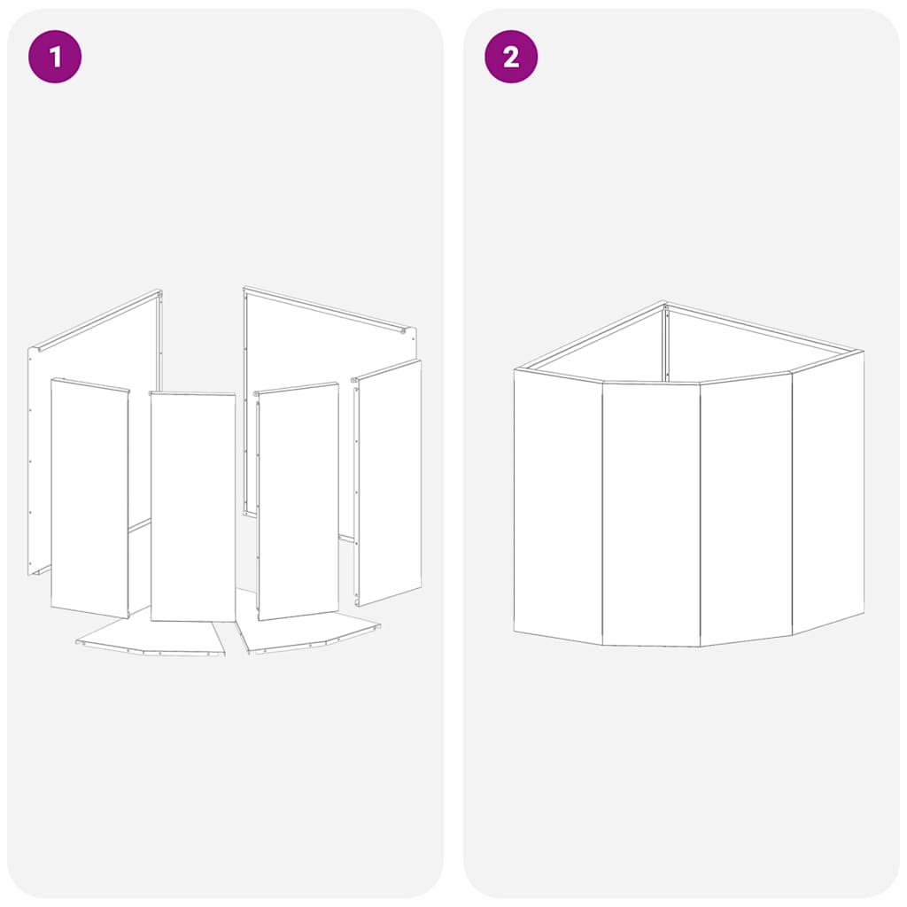 Vaso d'angolo Argento 45 x 45 x 50 cm Acciaio zincato | homemem39