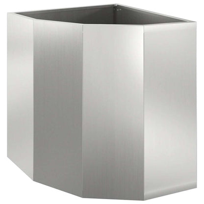 Vaso d'angolo Argento 45 x 45 x 50 cm Acciaio zincato