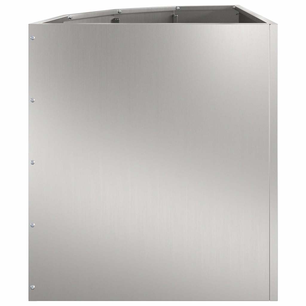 Vaso d'angolo Argento 45 x 45 x 50 cm Acciaio zincato