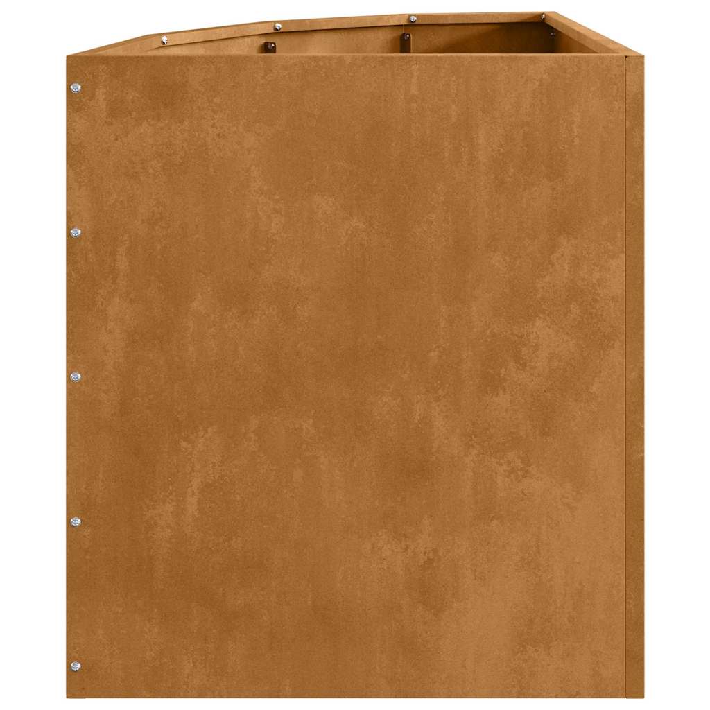 Vaso d'angolo Ruggine 45 x 45 x 50 cm acciaio corten