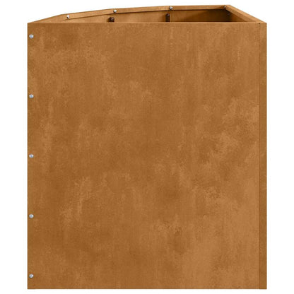 Vaso d'angolo Ruggine 45 x 45 x 50 cm acciaio corten