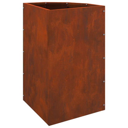 Vaso d'angolo Ruggine 30 x 30 x 50 cm acciaio corten | homemem39